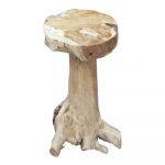 Taburet de bar de grădină din lemn în culoare naturală Surga - Garden Pleasure
