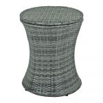 Masă rotundă de bar de grădină din rattan artificial ø 45 cm Mumbai - Garden Pleasure