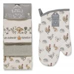 Set de prosoape și mănuși de bucătărie 4 buc. Country Animals – Cooksmart ®