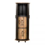 Suport de vin din metal negru pentru 9 sticle, 60x155 cm Luni - Interia Home & Living