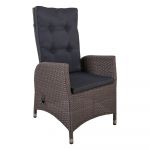 Fotoliu de grădină gri închis din rattan artificial Braga - Garden Pleasure