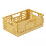 Cutie de depozitare galben ocru din plastic 21x14.5x8 cm – Homéa