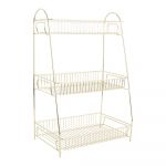 Etajeră din metal cu 3 rafturi pentru bucătărie PT LIVING Tidy, auriu