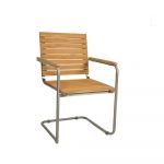 Scaun de grădină din lemn în culoare naturală Denver - Garden Pleasure