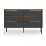 Comodă Tenzo Switch, 130 x 83 cm, gri antracit