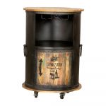 Suport de vin din metal negru pentru 9 sticle, 60x85 cm Luni - Interia Home & Living