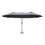 Umbrelă de soare maro deschis 265x460 cm - Garden Pleasure