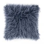 Pernă pufoasă Tiseco Home Studio Mohair, 45 x 45 cm, albastru