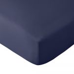 Cearceaf albastru închis cu elastic 135x190 cm So Soft Easy Iron – Catherine Lansfield