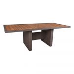 Masă de grădină cu blat de salcâm 100x220 cm Braga - Garden Pleasure