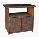 Masă de grădină din rattan 90x50 cm Padua - Garden Pleasure