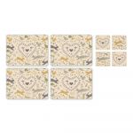 Set de protecții de masă și coasters 8 buc. Woodland – Cooksmart ®