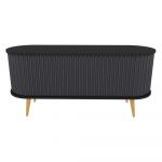 Comodă TV negru-gri antracit 140x64 cm Stor – Kalune Design