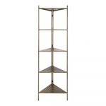 Bibliotecă metalică de culoare aurie 58,5x200 cm Display - Light & Living