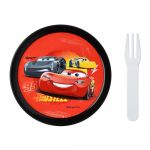 Cutie de gustări pentru copii cu furculiță Cars – Mepal