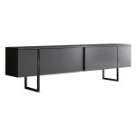 Comodă TV gri antracit 180x30 cm Luxe – Kalune Design