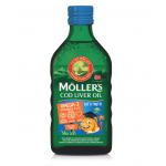 Ulei din ficat de cod cu aroma de Tutti Frutti pentru copii, 250ml, Moller's