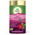 Ceai Tulsi Trandafir Dulce Antistres, 100g, Organic India