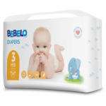Bebelo Scutece Midi Numarul 3, 54 bucati