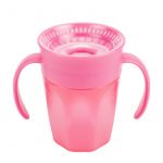 Canita roz cu manere Cheers 360, 200ml, Dr. Brown's