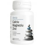 Calciu Magneziu Zinc, 40 comprimate, Alevia