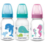 Biberon cu gat ingust PP Love & Sea, 120ml, Canpol babies