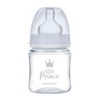 Biberon albastru anticolici cu gat larg PP EasyStart Royal Baby, 120ml, Canpol babies