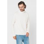Bluza de bumbac cu guler inalt