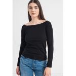 Bluza uni cu decolteu barcuta
