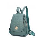 Rucsac de piele cu aplicatie logo metalica Rory