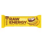 Baton proteic cu banane si nuca de cocos Raw Energy, 50g, Bombus