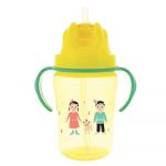 Cana cu pai pentru copii 18 luni+ Galbena, 350ml, Dodie