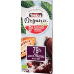 Ciocolata neagra fara zahar si gluten cu 79% cacao Organic Bio, 100g, Torras