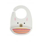Bavetica de silicon Fold&Go Zoo Lama, 1 bucata, Skip Hop