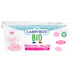 Betisoare cu bumbac securizate pentru bebelusi, 50 bucati, Carryboo