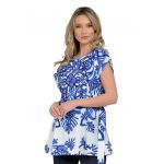 Bluza de bumbac cu model floral Andros