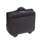 Geanta Pierre Urban Line, Cu Rotile, Din Piele Maro, Pentru Laptop, 44 X 42 X 23cm