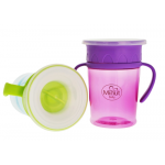 Cana anticurgere 360° cu manere 6+ Baby, 270ml, Minut