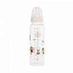 Biberon sticla Borosilicat 3M+ Baby, 250ml, Minut