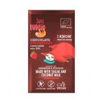 Ciocolata cu capsuni bio fara gluten, 80g, Super Fudgio