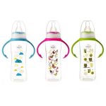 Biberon cu manere si tetina din silicon pentru 6+ Baby, 250ml, Minut