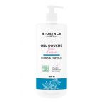 Gel de dus organic pentru corp si par cu parfum de trandafir, 1000ml, Biosince 1975