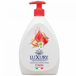 Sapun lichid cu pompita si aroma de capsuni, 750ml, Luxury