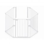 Tarc de siguranta modular cu 5 panouri alb, 1 bucata, Noma