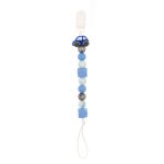 Colier pentru suzeta cu model de masina bleu, 1 bucata, Coccorito