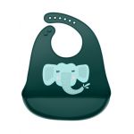 Bavetica din silicon cu buzunar cu model de elefant, 1 bucata, Coccorito