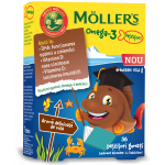 Pestisori gumati cu Omega-3 si aroma cola, 36 jeleuri, Moller's