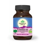 Ulei din seminte de in organic Omega-3, 60 capsule, Organic India