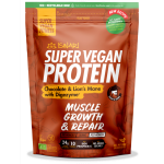 Proteina Super Vegan bio ciocolata si coama de leu cu DigeZyme, 400g, Iswari