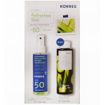 Pachet Cucumber Hyaluronic Splash Lotiune bifazica cu protectie solara SPF 50 150ml + Gel de dus 250ml, Korres